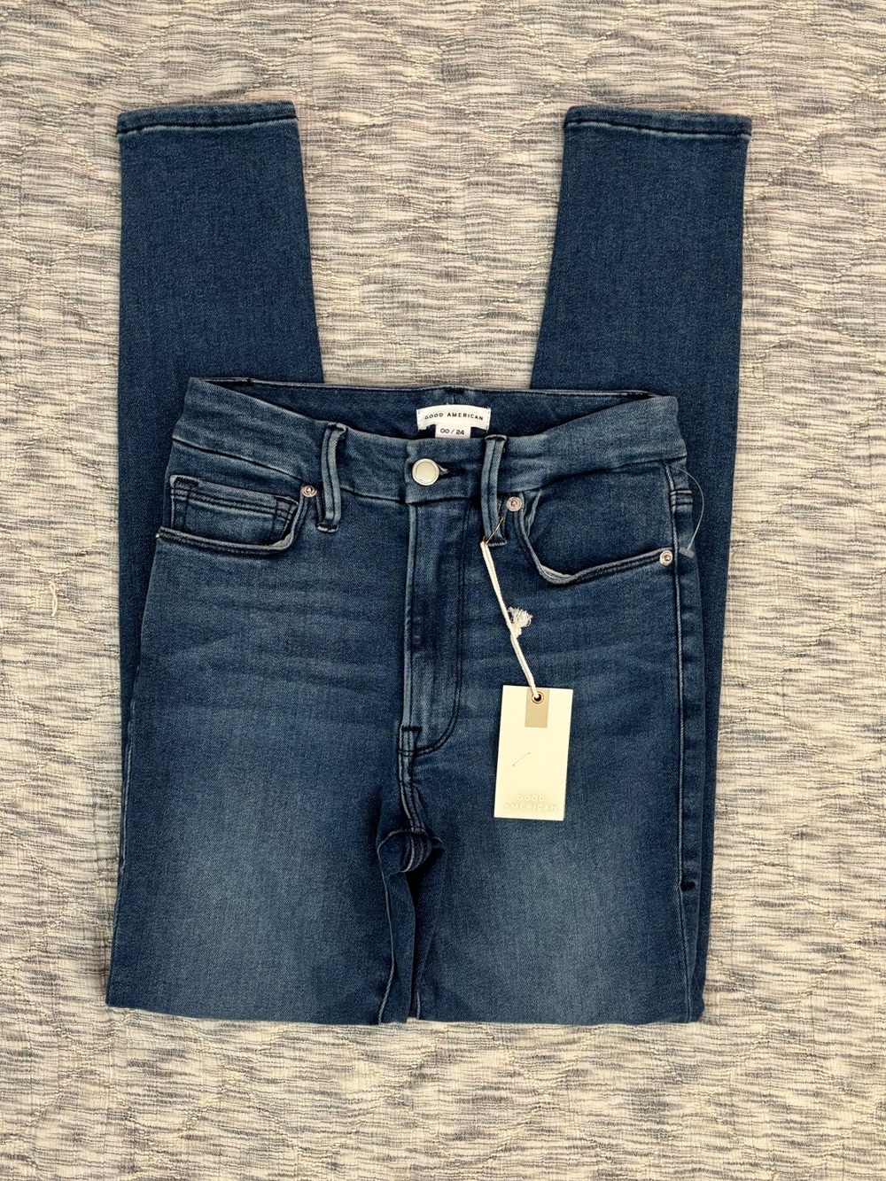 Good American Good Legs High Rise Skinny Jeans Sz 00/24 NWT | Good American -